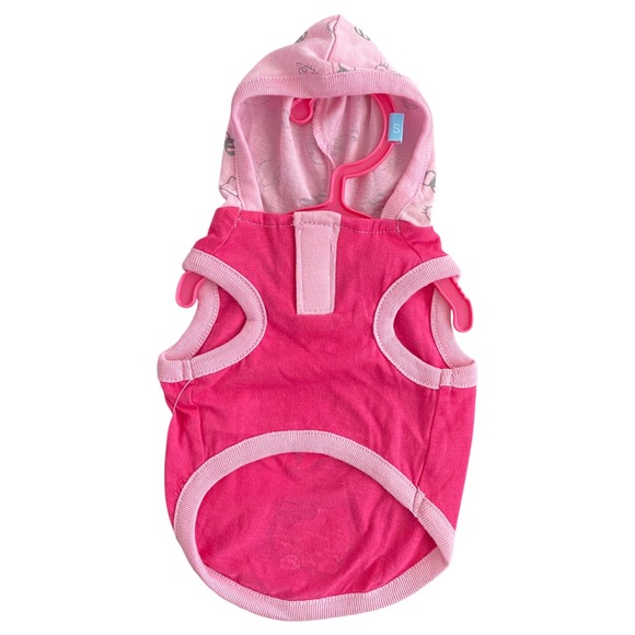 NEW Hello Kitty Dog Hoodie Shirt Graphic Print Pink Size S - Picture 3 of 10